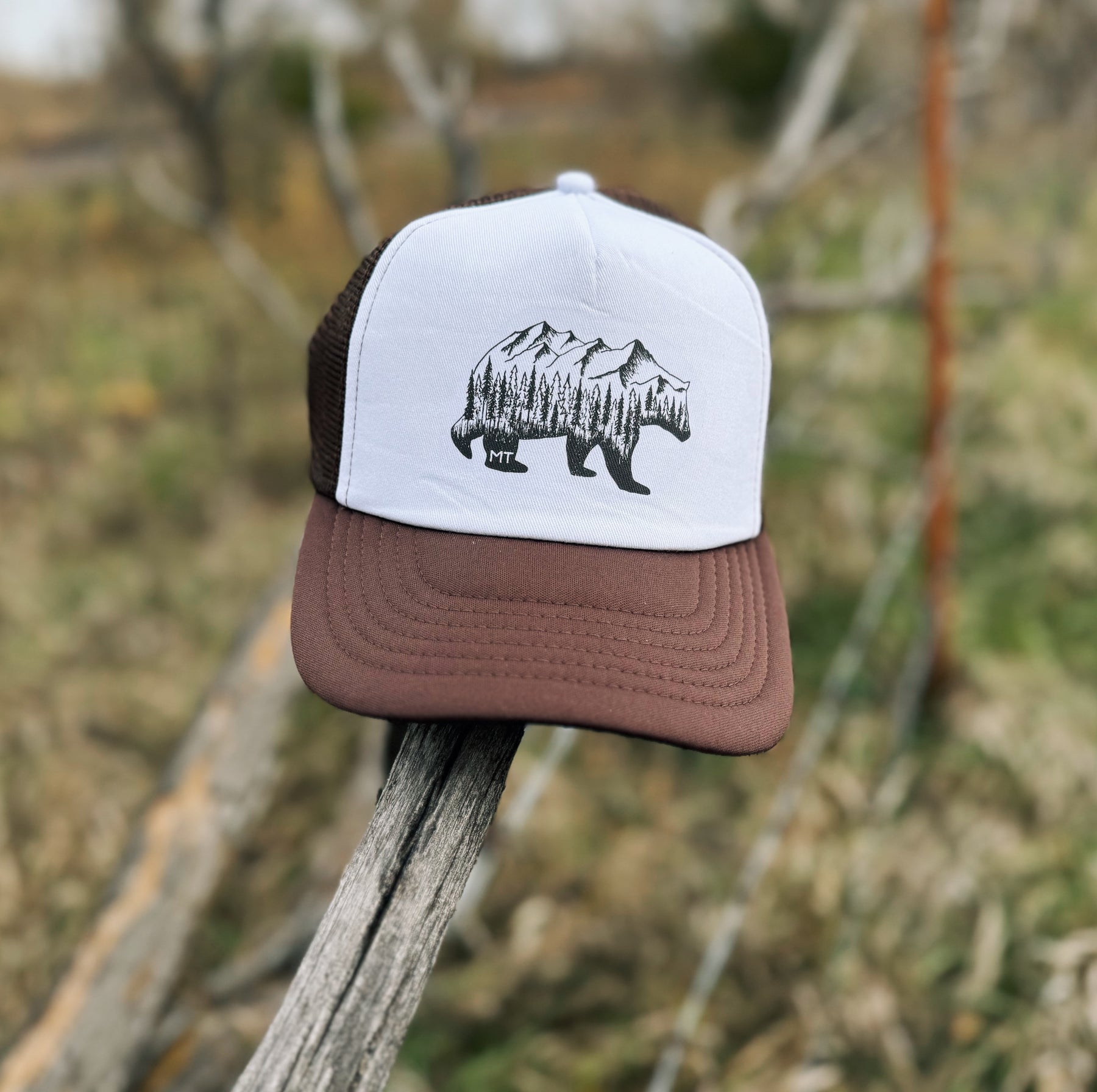 Montana Bear Foam Trucker Hat - MONTANA SHIRT CO.