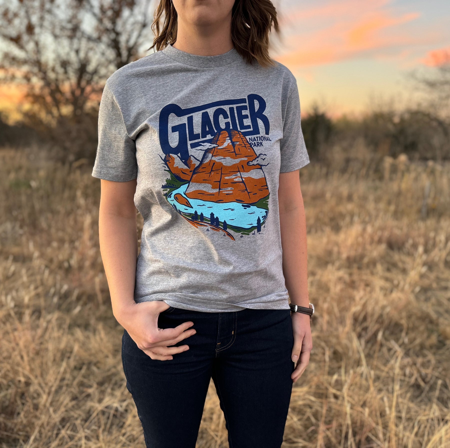 Glacier hidden lake - MONTANA SHIRT CO.