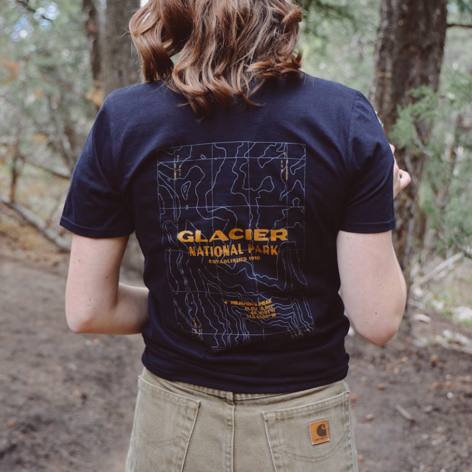 Glacier Topographic - MONTANA SHIRT CO.