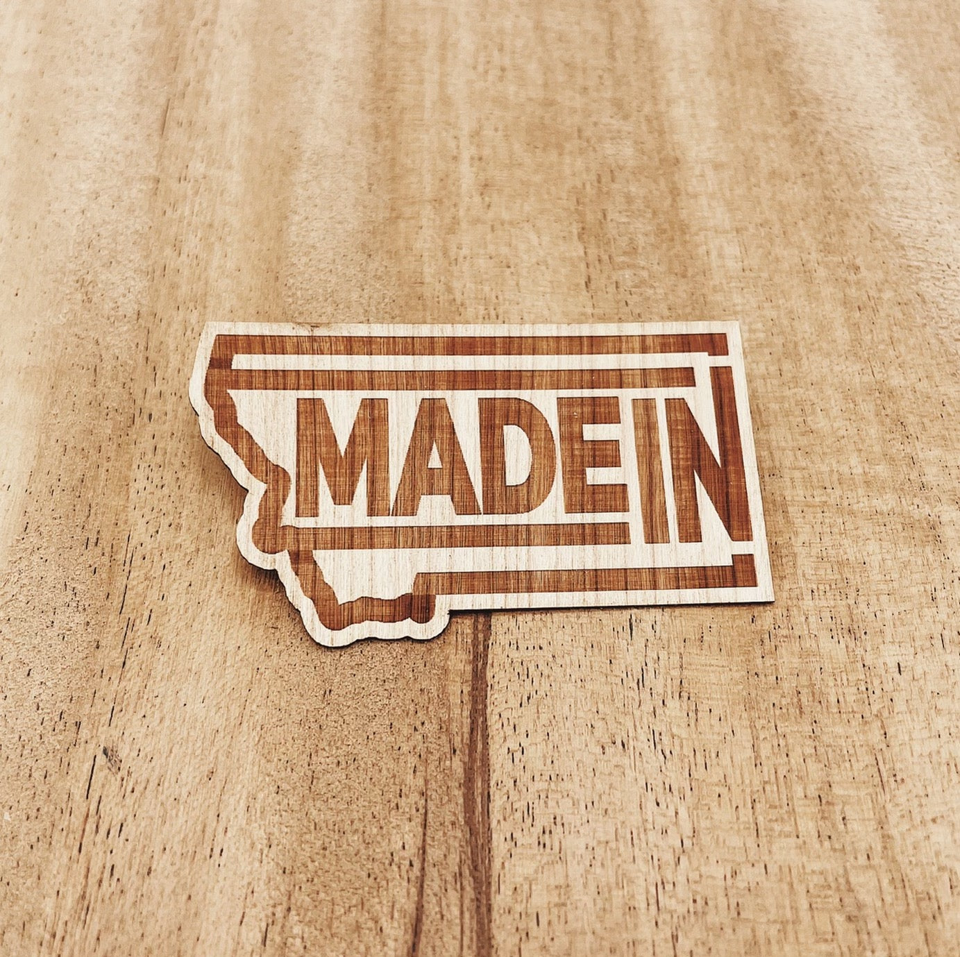 Made In Wood Sticker - MONTANA SHIRT CO.