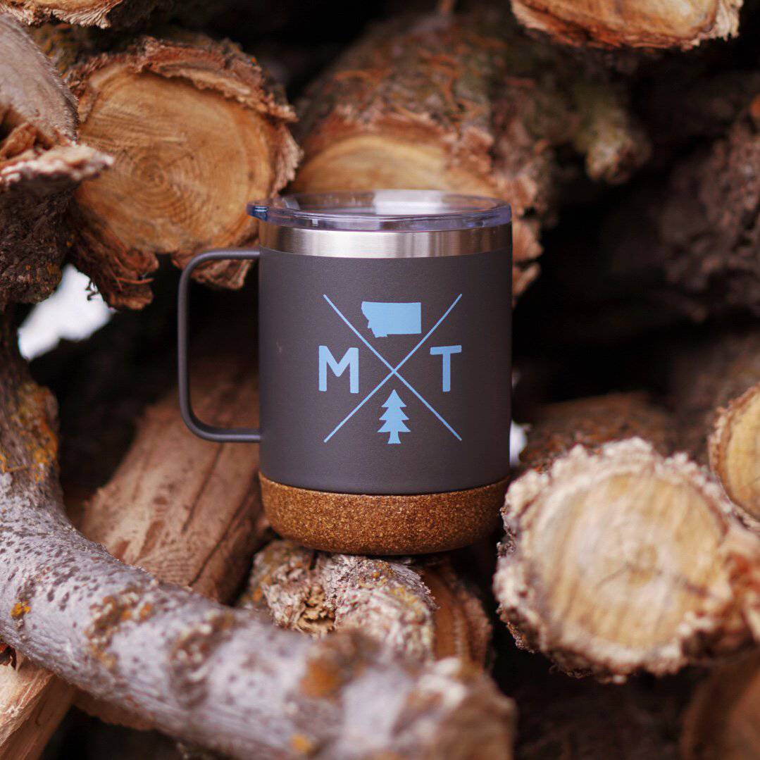 MT Logo Cork Camper Mug - MONTANA SHIRT CO.