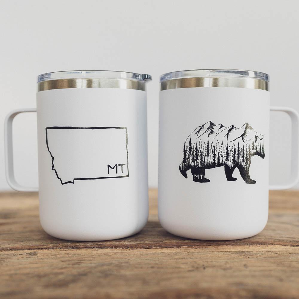 Montana Bear Tall Camp Mug - MONTANA SHIRT CO.