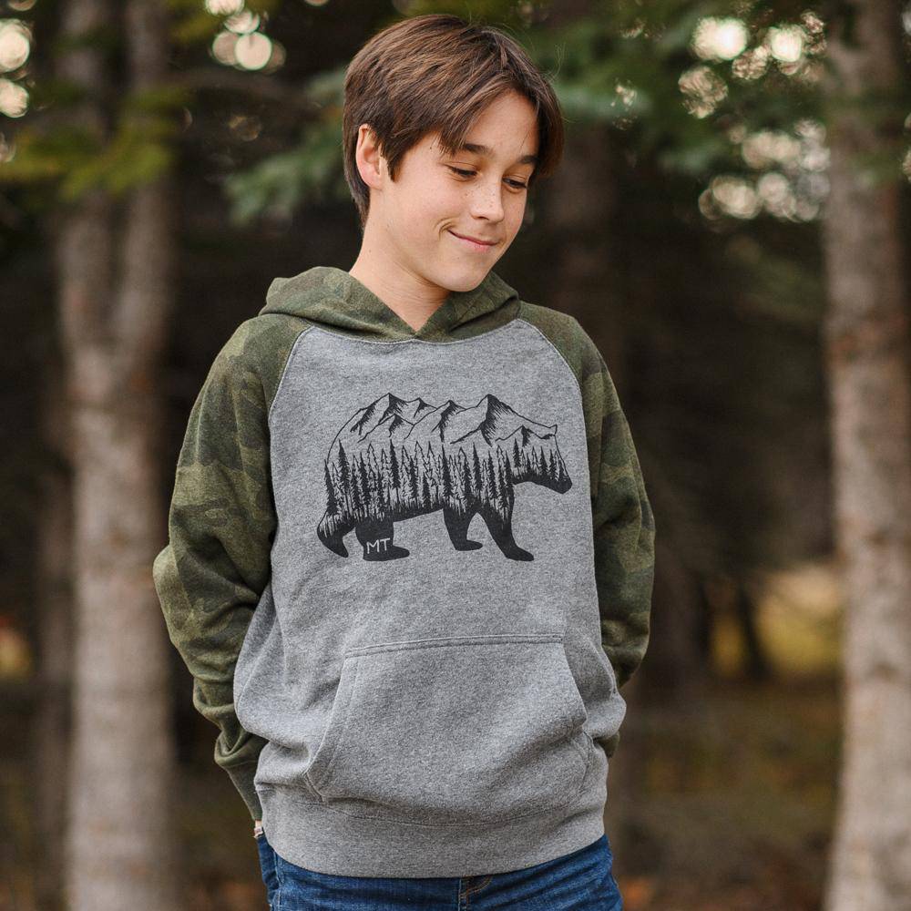 Montana Bear Hoodie (kids) - MONTANA SHIRT CO.