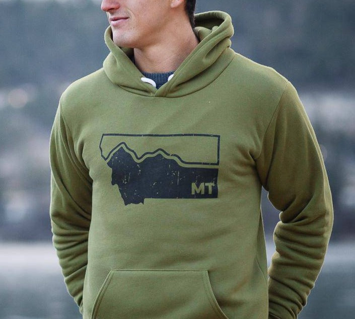 Montana Mountains Hoodie (unisex) - MONTANA SHIRT CO.