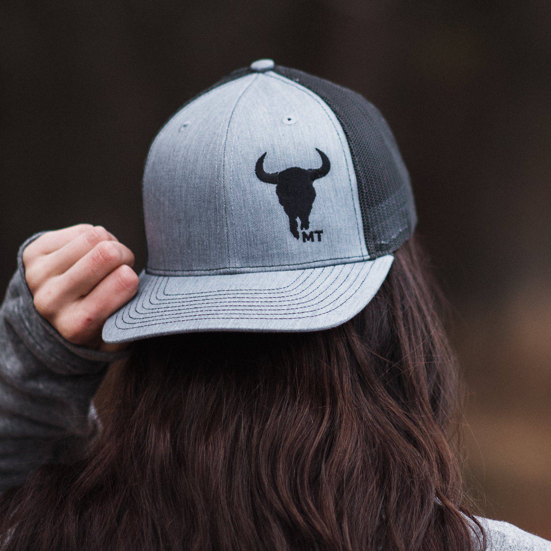 Bison Skull MT Hat - MONTANA SHIRT CO.