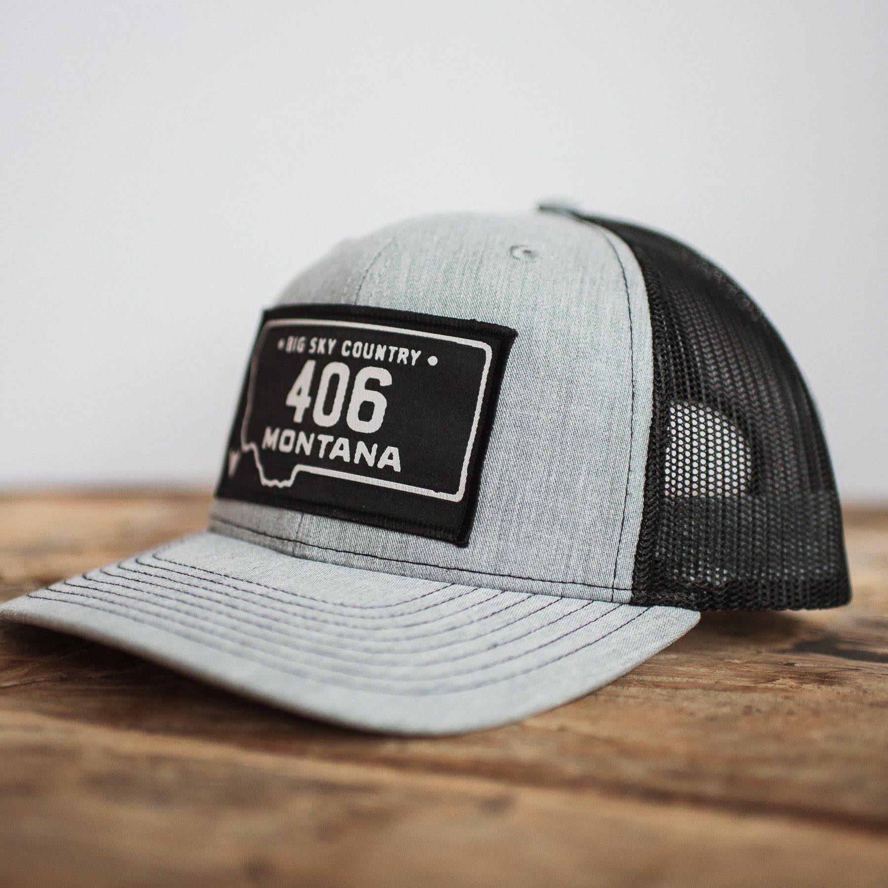 (406) License Plate Hat - MONTANA SHIRT CO.