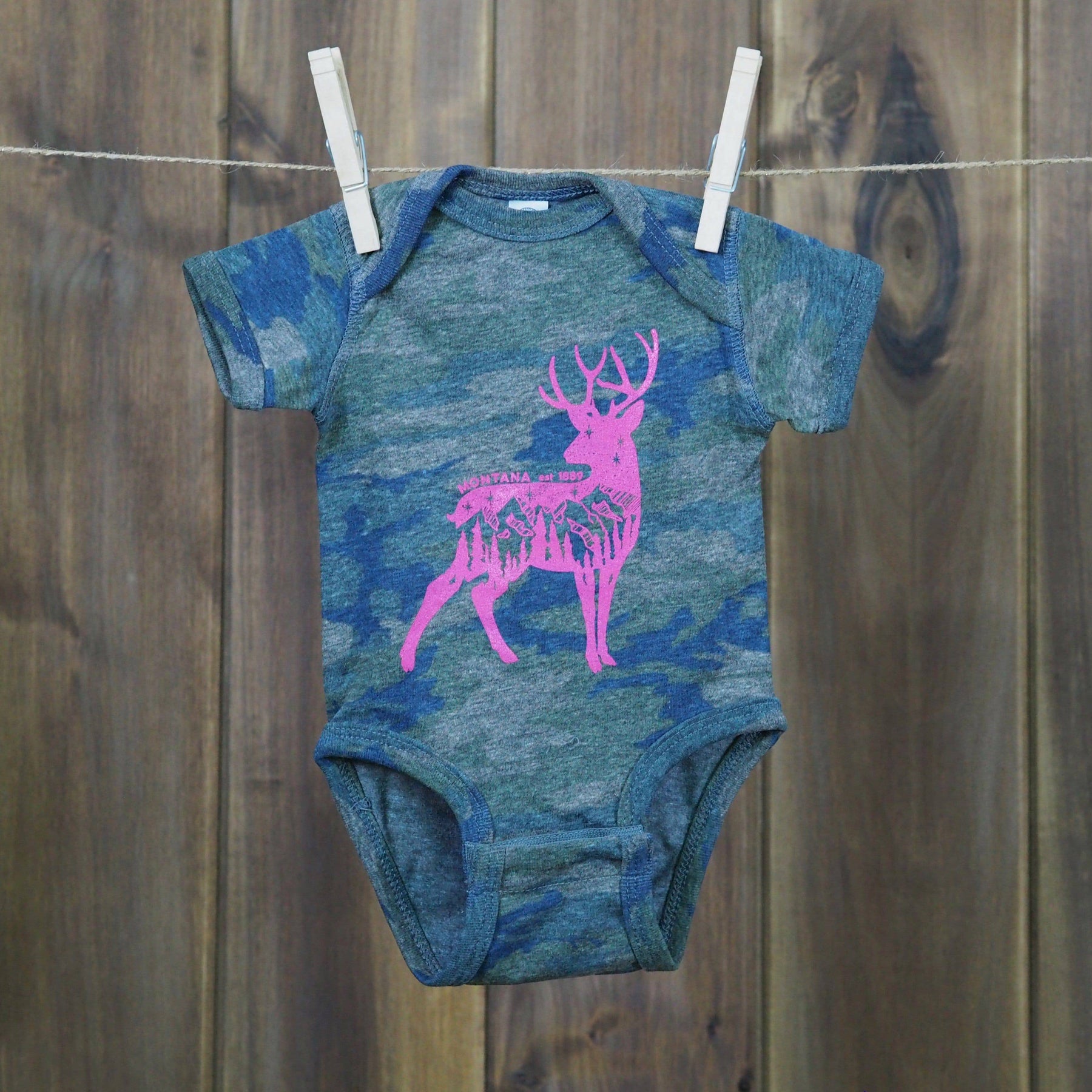 Camo Deer (onesie) - MONTANA SHIRT CO.