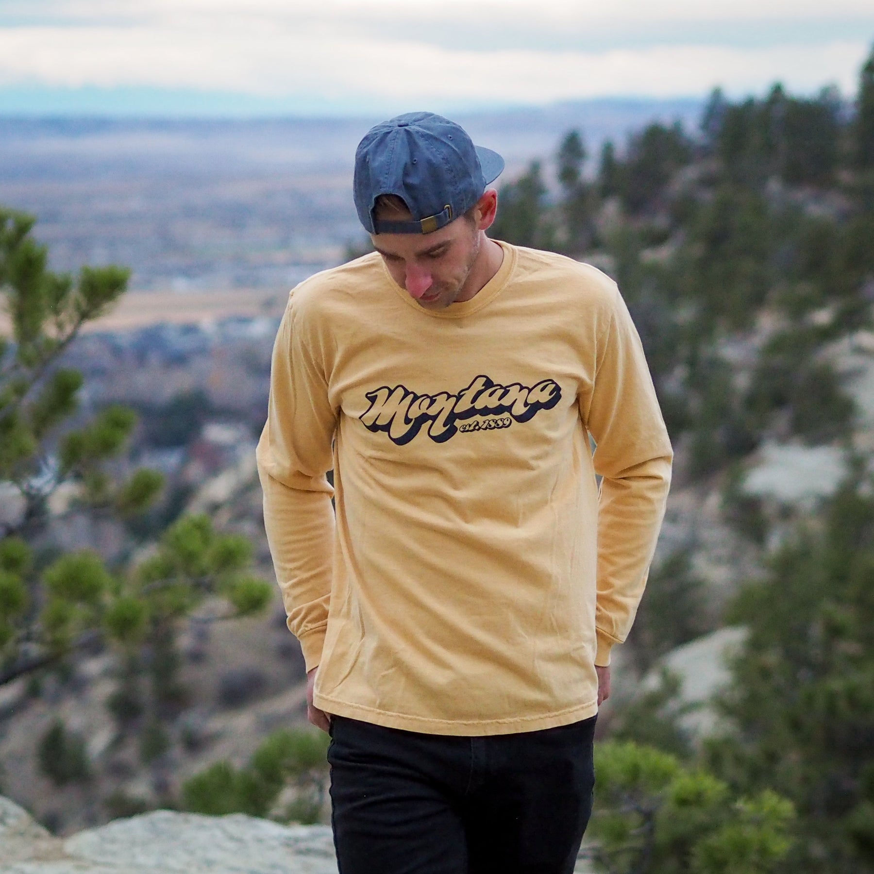 Retro Montana Longsleeve (unisex) - MONTANA SHIRT CO.