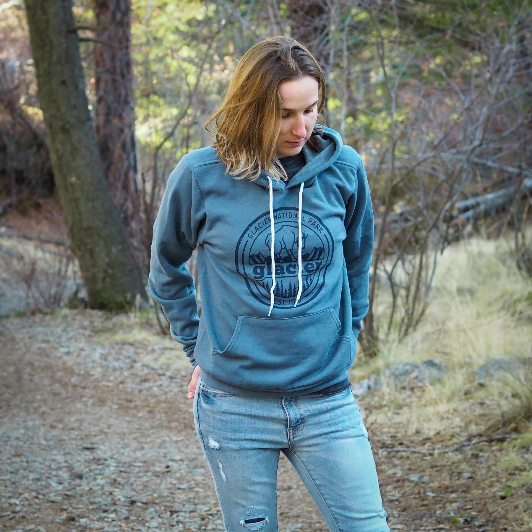 Glacier Highline Goat Hoodie (unisex) - MONTANA SHIRT CO.