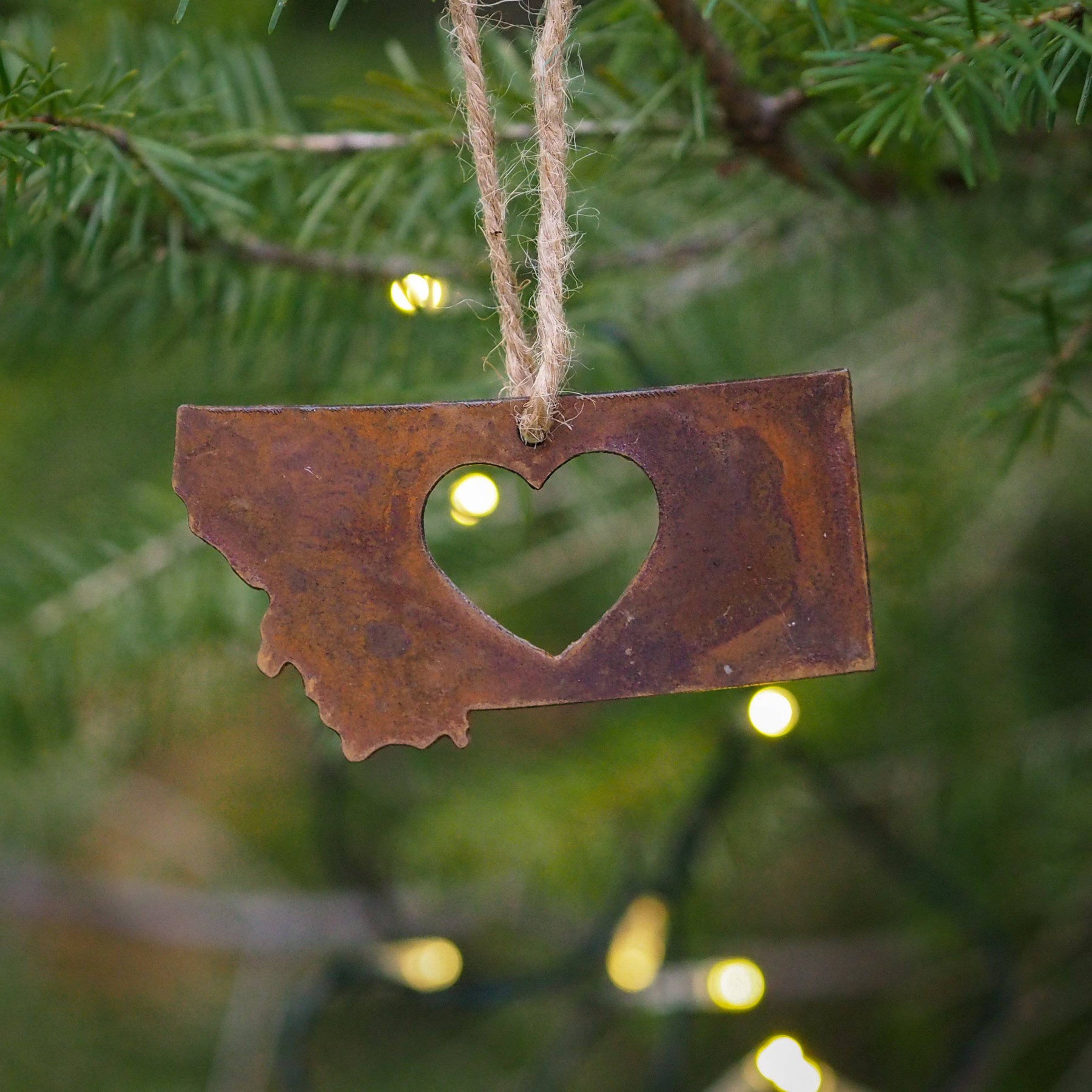 Classic Heart Metal Ornament - MONTANA SHIRT CO.