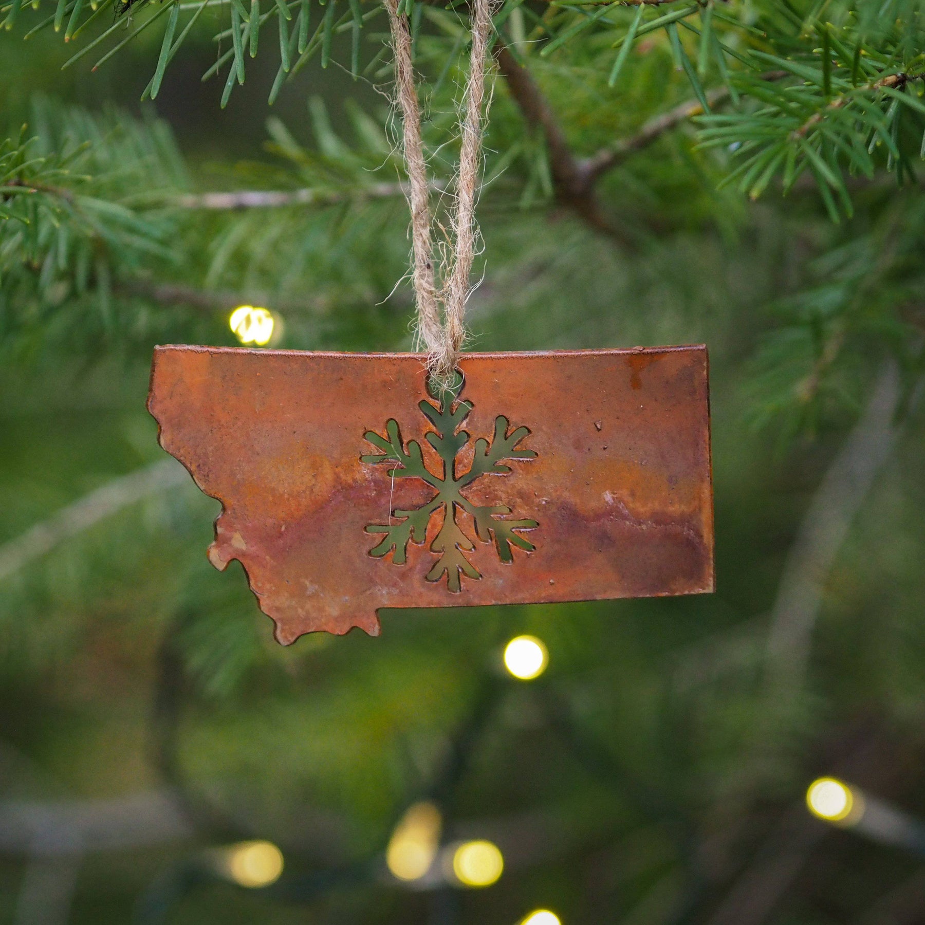 Classic Snowflake Metal Ornament - MONTANA SHIRT CO.