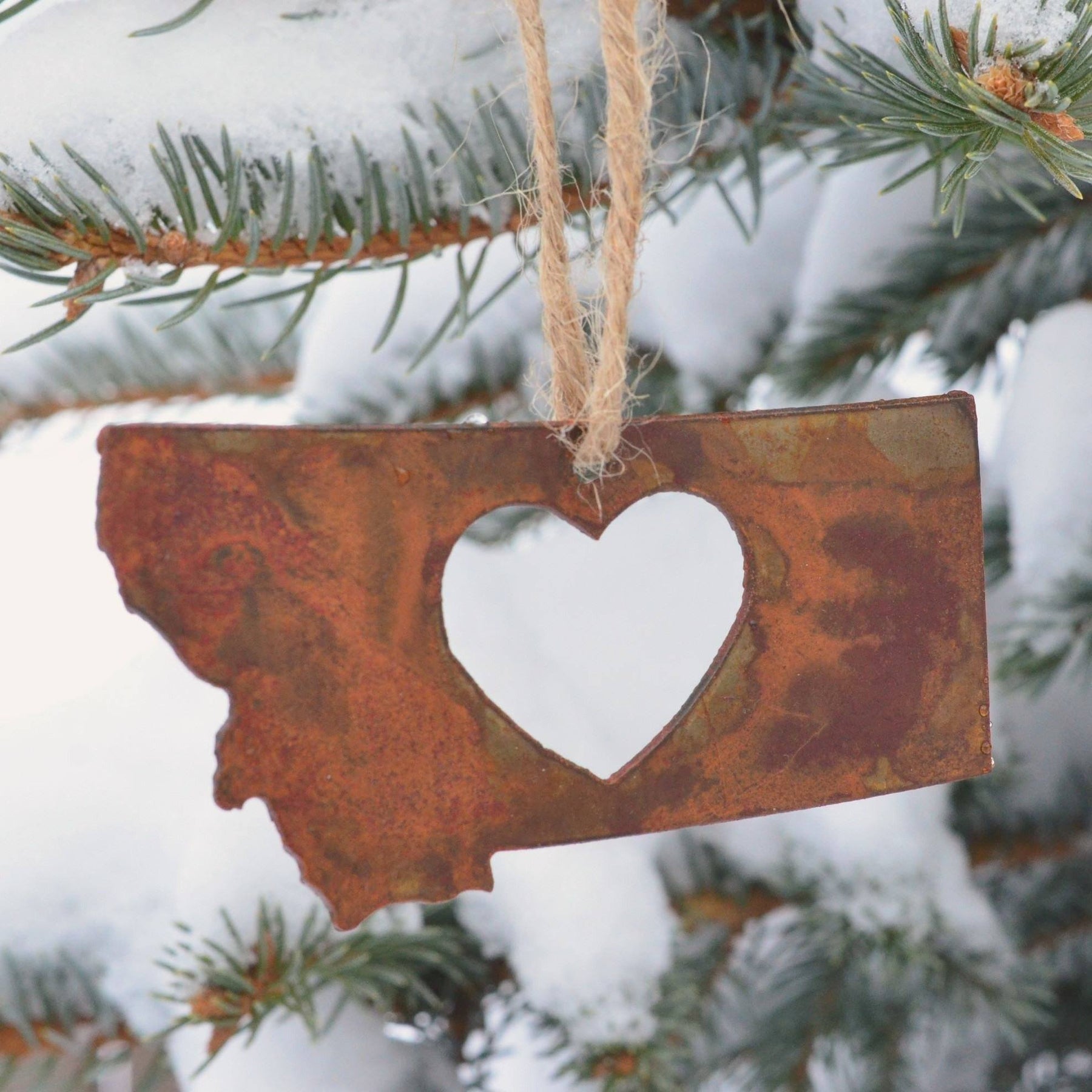 Classic Heart Metal Ornament - MONTANA SHIRT CO.