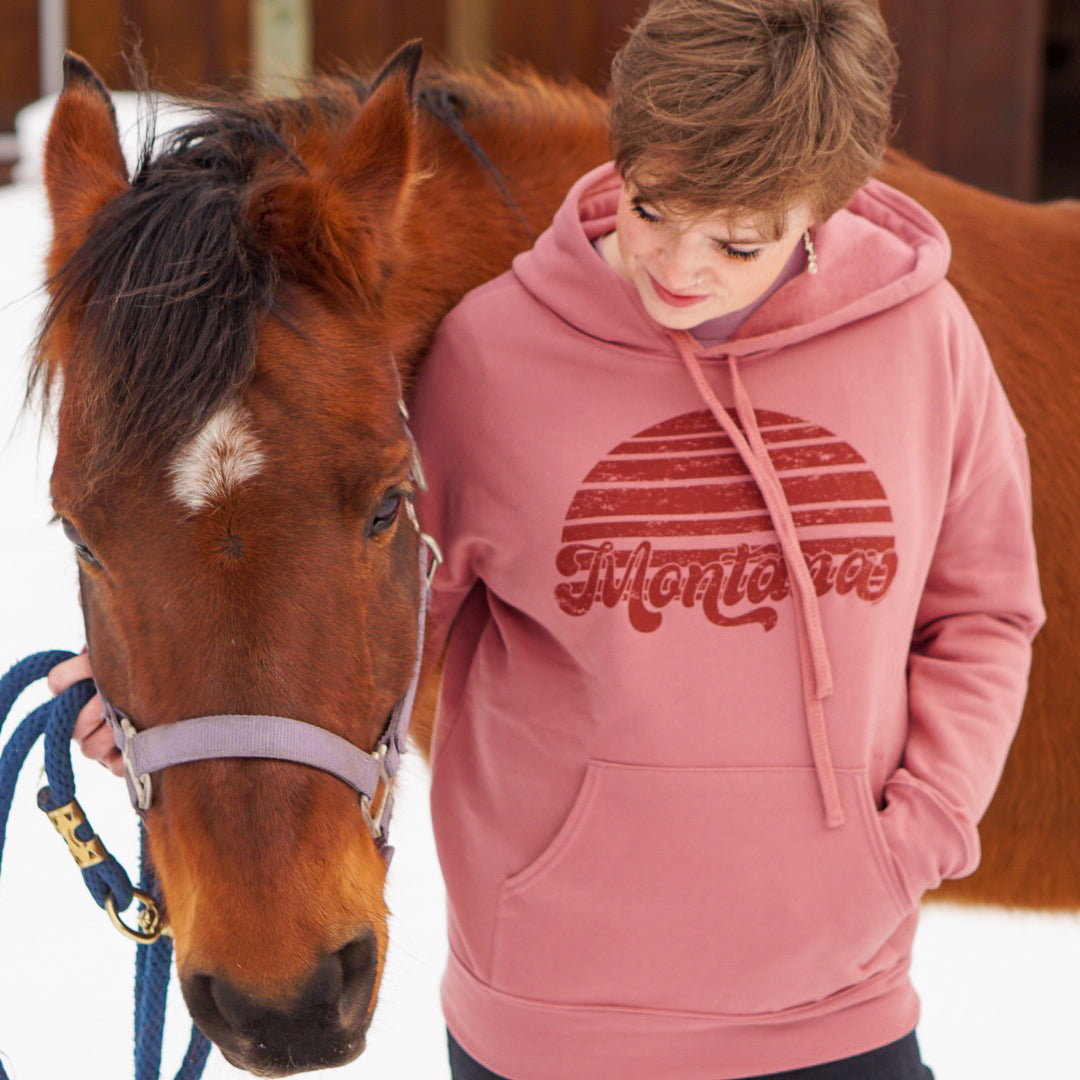 Retro Montana Sunset Hoodie - MONTANA SHIRT CO.