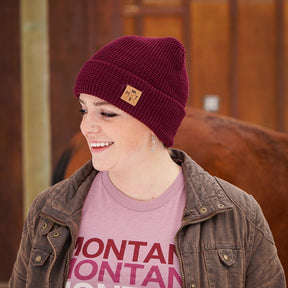 MT Logo Waffle Beanie - MONTANA SHIRT CO.