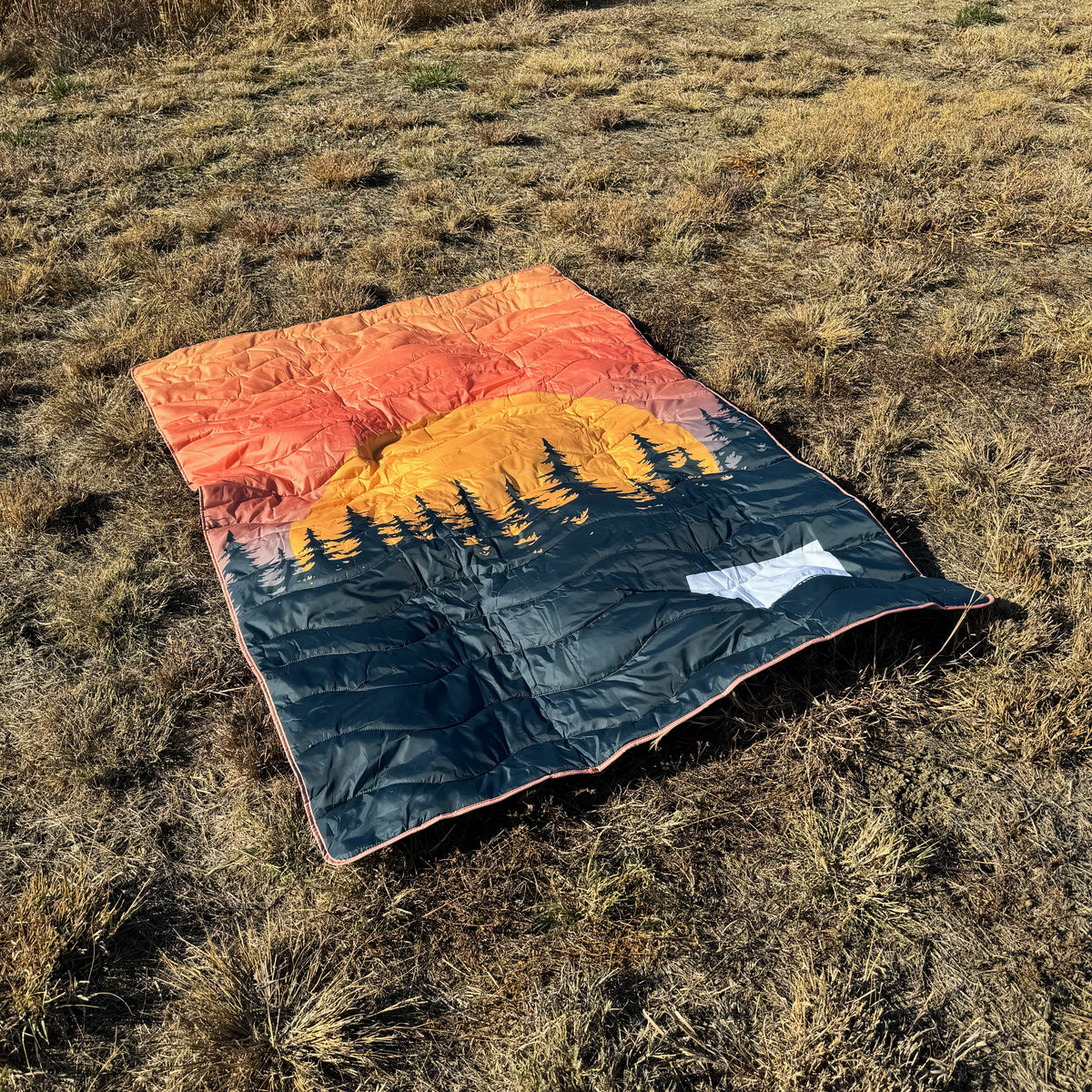 sunsetclimax Camp throw blanket ブランケット Camp throw blanket - sunsetclimax