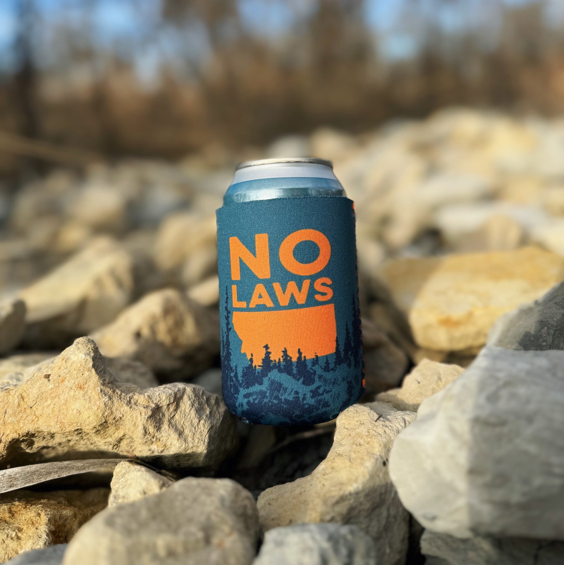 No Laws Beer Koozie