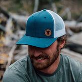 Bison Skull Leather Patch Hat - MONTANA SHIRT CO.