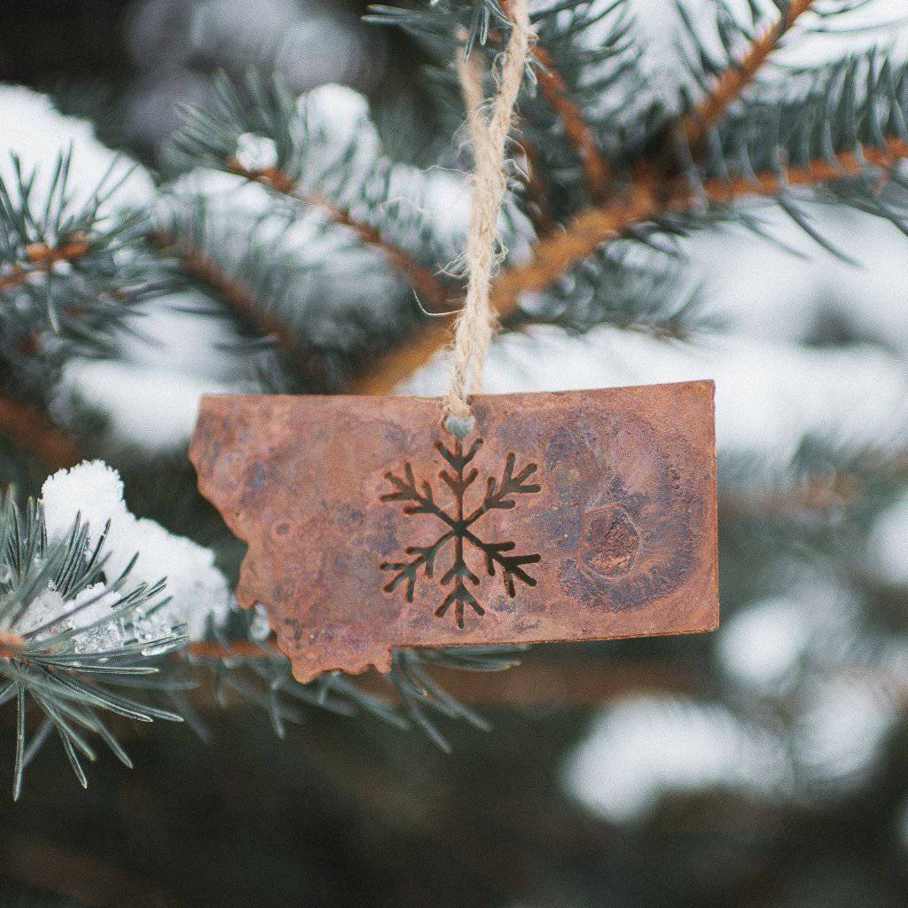 Classic Snowflake Metal Ornament - MONTANA SHIRT CO.
