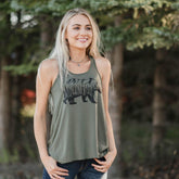 Montana Bear Flowy Tank - MONTANA SHIRT CO.