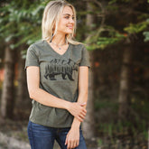 Montana Bear V-Neck - MONTANA SHIRT CO.