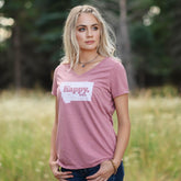 Classic My Happy Place V-Neck - MONTANA SHIRT CO.