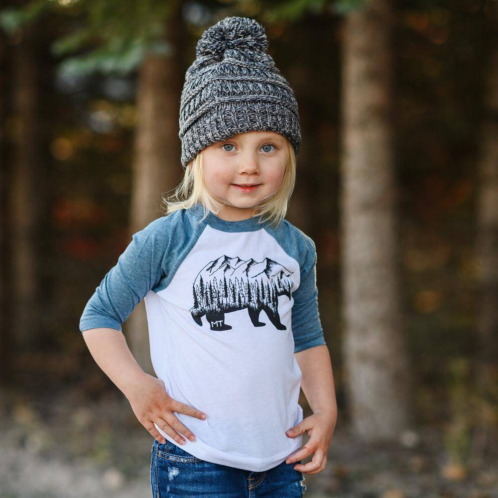 Montana Bear Raglan (toddler) - MONTANA SHIRT CO.