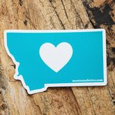 Montana Heart Sticker - MONTANA SHIRT CO.