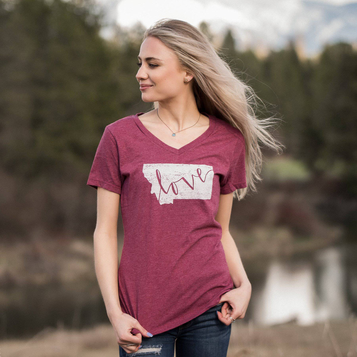 Love Letters V-Neck - MONTANA SHIRT CO.