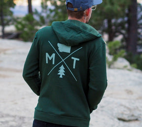 Montana Logo Zip Hoodie (unisex) - MONTANA SHIRT CO.