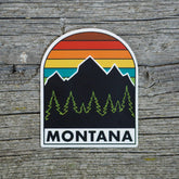 Retro Sunset Sticker - MONTANA SHIRT CO.